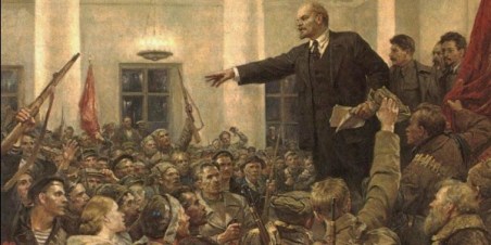 Lenin en el cuartel general de los blocheviques ✆ Ivan Serov © Ñángara Marx